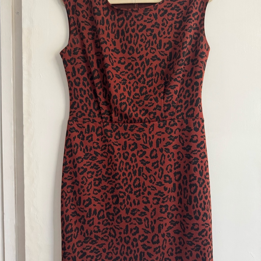 Nine West Animal Print Midi Dress